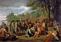 �. ����. ������� ����� � ���������. 1771�1772. �����, �����. 191,8 x 273,7. Pennsylvania Academy of Fine Arts. �����������